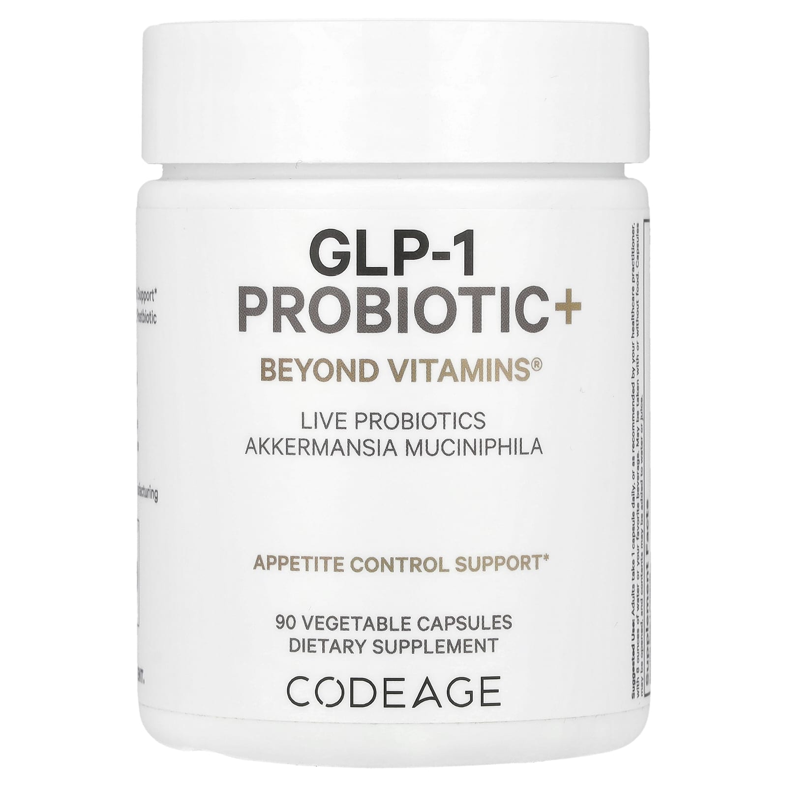 Codeage, GLP-1 Probiotic+, 90 Vegetable Capsules - 850049609746 | Hilife Vitamins