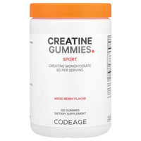 Codeage, Creatine Gummies, Mixed Berry, 120 Gummies UPC 850049609753 | HiLife Vitamins