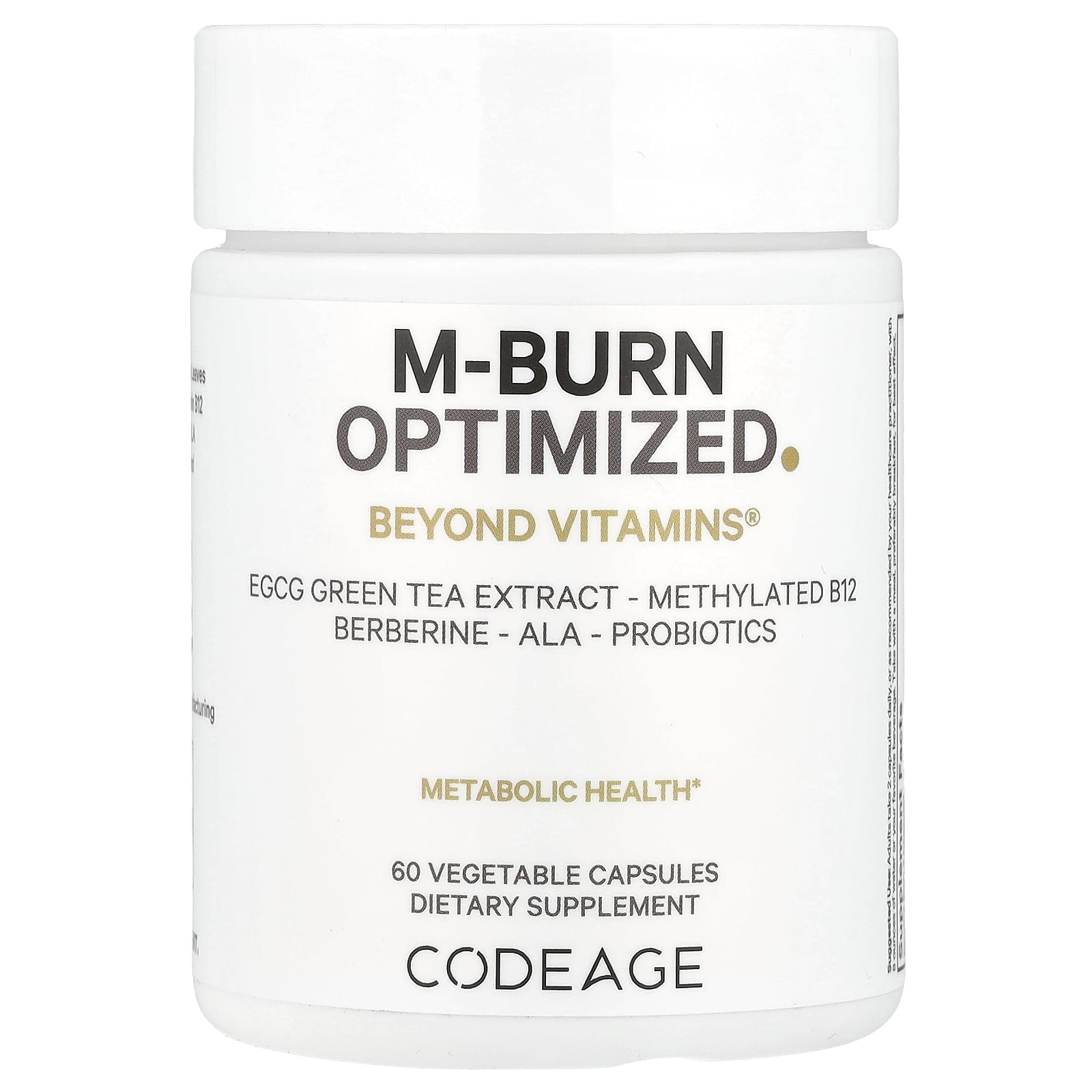 Codeage, M-Burn Optimized, 60 Vegetable Capsules UPC 850049609869 | HiLife Vitamins