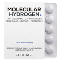 Codeage, Molecular Hydrogen, Unflavored,, 30 Effervescent Tablets UPC 850068815371 | Hilife Vitamins