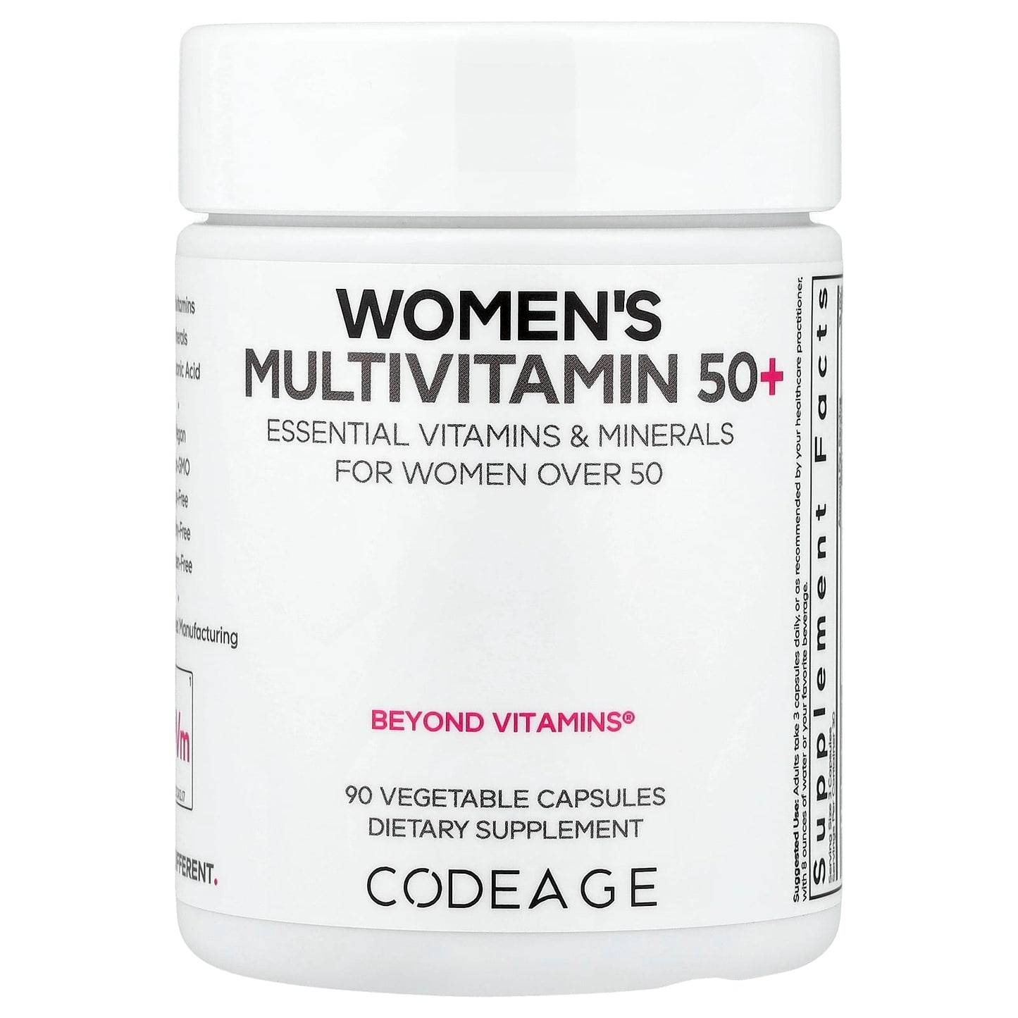 Codeage, Women’s Multivitamin 50+, 90 Vegetable Capsules UPC 850068815579 | HiLife Vitamins