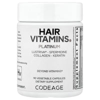 Codeage, Hair Vitamins, Platinum, 90 Vegetable Capsules UPC 850068815944 | Hilife Vitamins