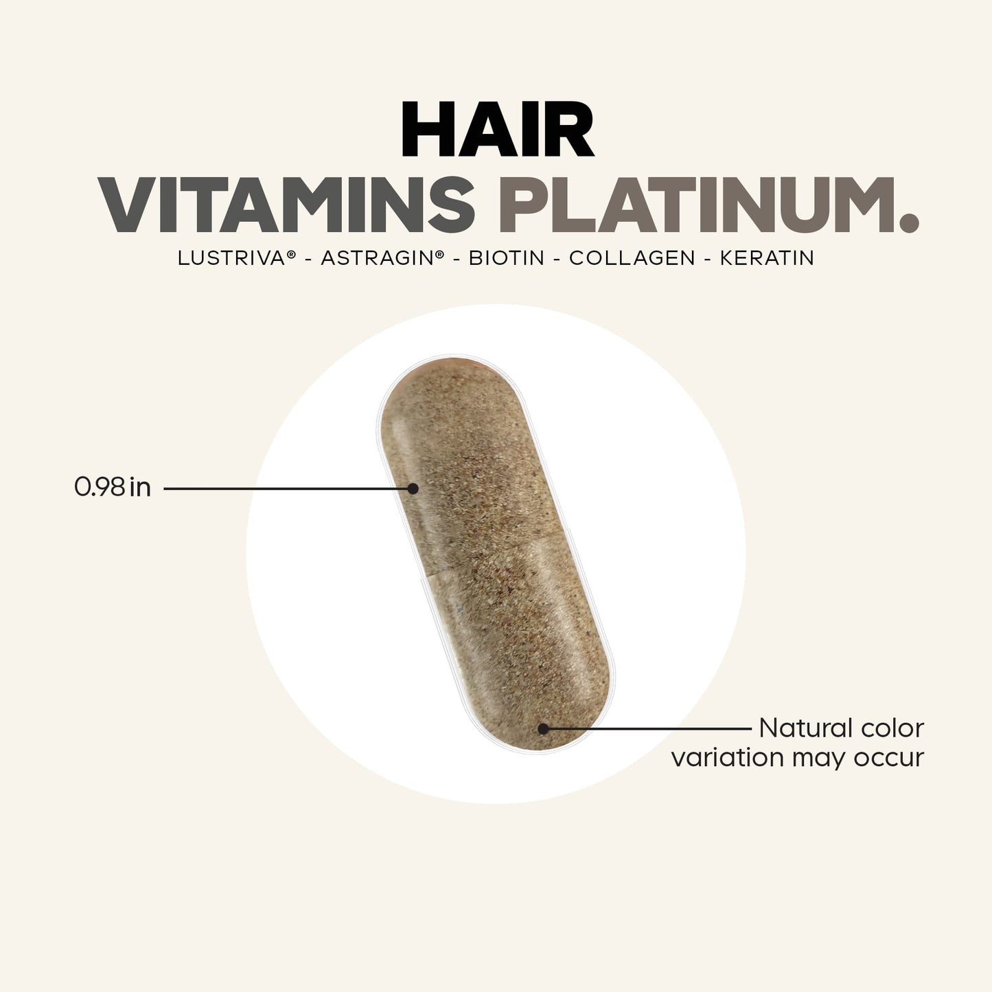 Codeage, Hair Vitamins, Platinum, 90 Vegetable Capsules UPC 850068815944 | Hilife Vitamins