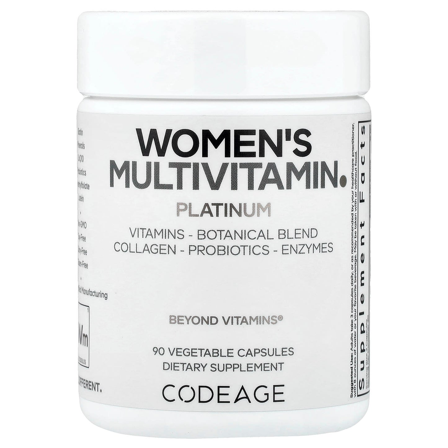 Codeage, Women's Multivitamin, Platinum, 90 Vegetable Capsules UPC 850068815975 | Hilife Vitamins