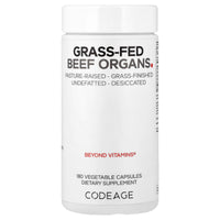 Codeage, Grass-Fed Beef Organs, 180 Vegetable Capsules UPC 853919008106 | HiLife Vitamins