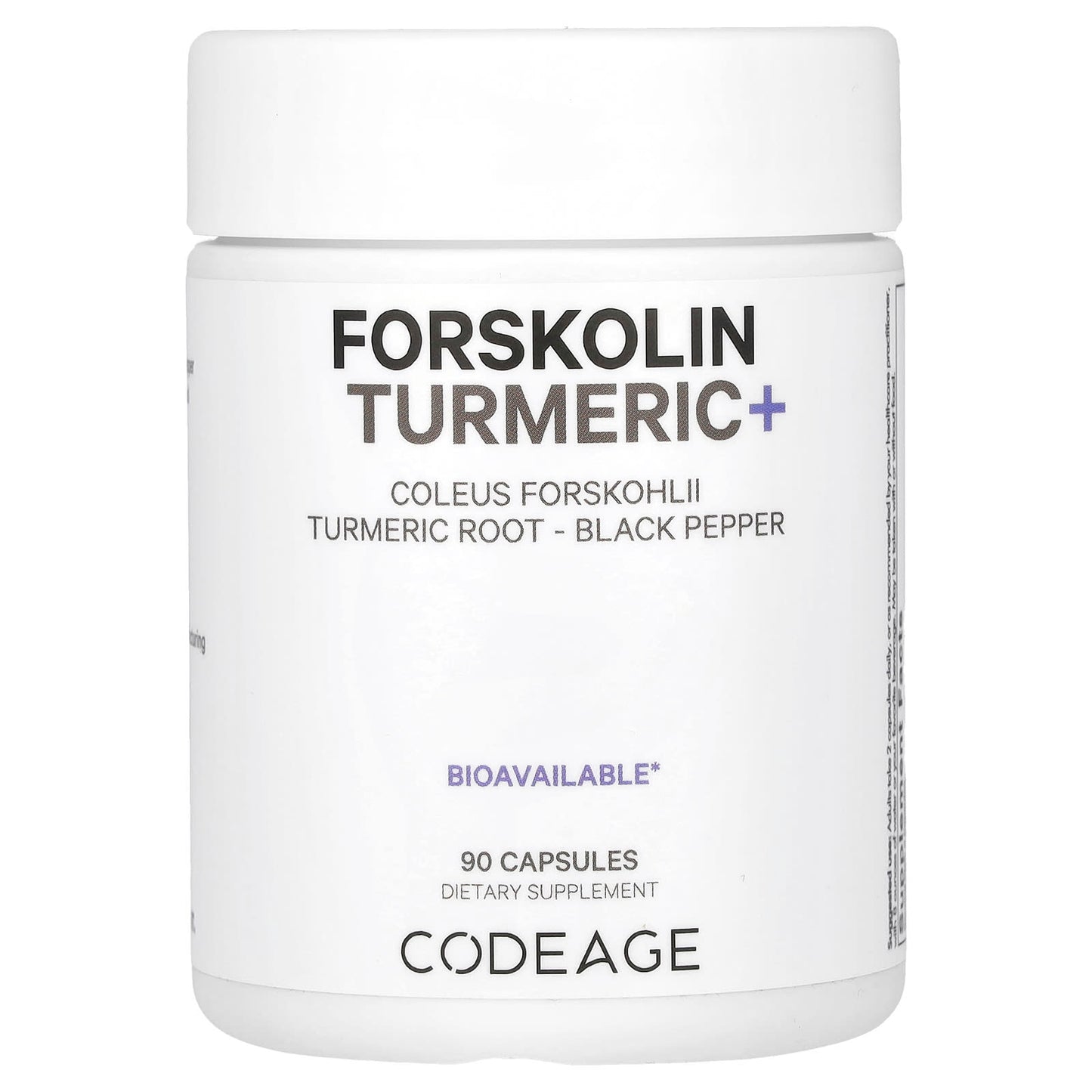 Codeage, Forskolin Turmeric+, 90 capsules UPC 853919008212 | HiLife Vitamins