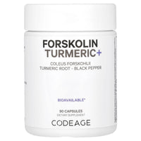 Codeage, Forskolin Turmeric+, 90 capsules UPC 853919008212 | HiLife Vitamins