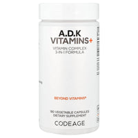 Codeage, A, D, K Vitamins+, 180 Vegetable Capsules UPC 853919008236 | Hilife Vitamins