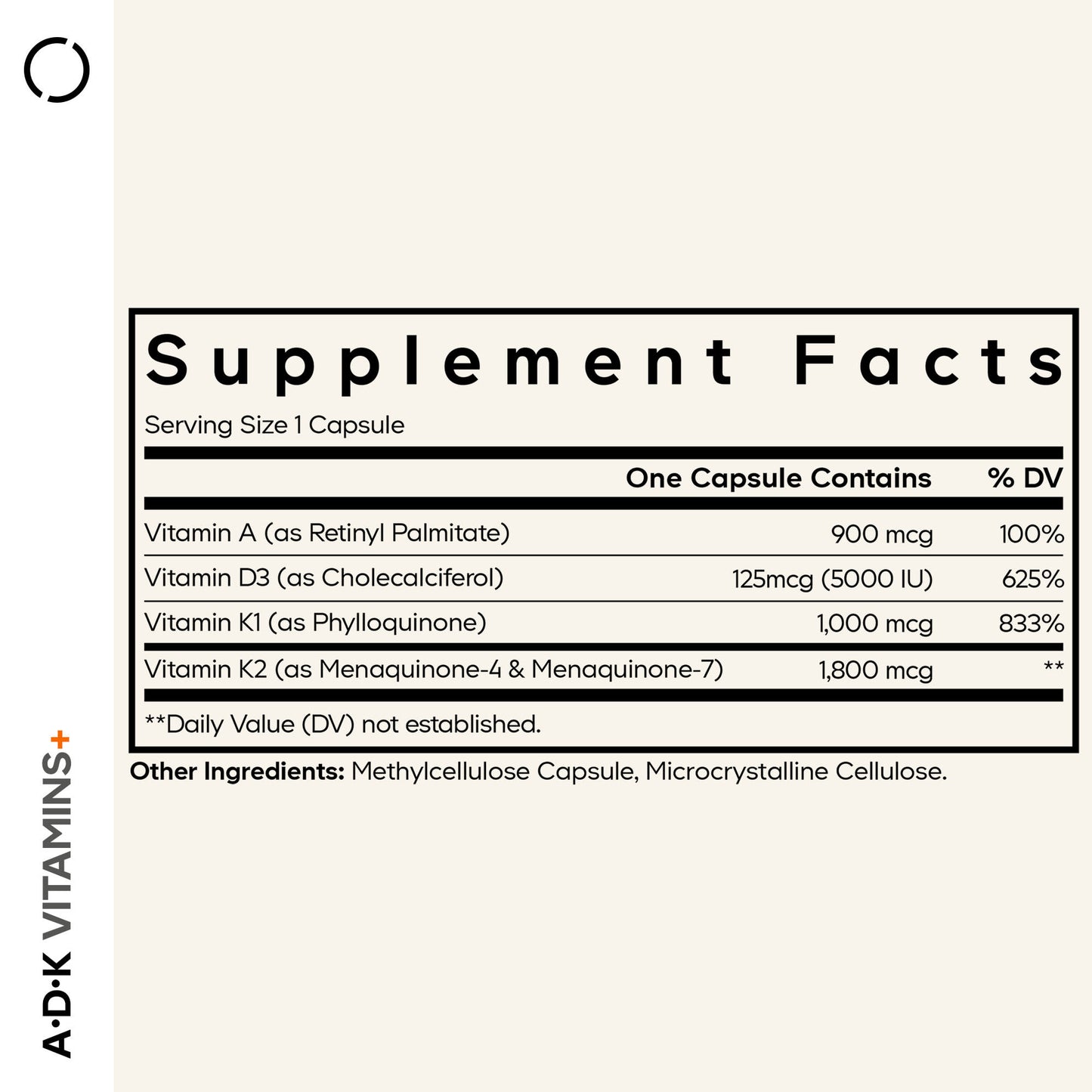 Codeage, A, D, K Vitamins+, 180 Vegetable Capsules UPC 853919008236 | Hilife Vitamins