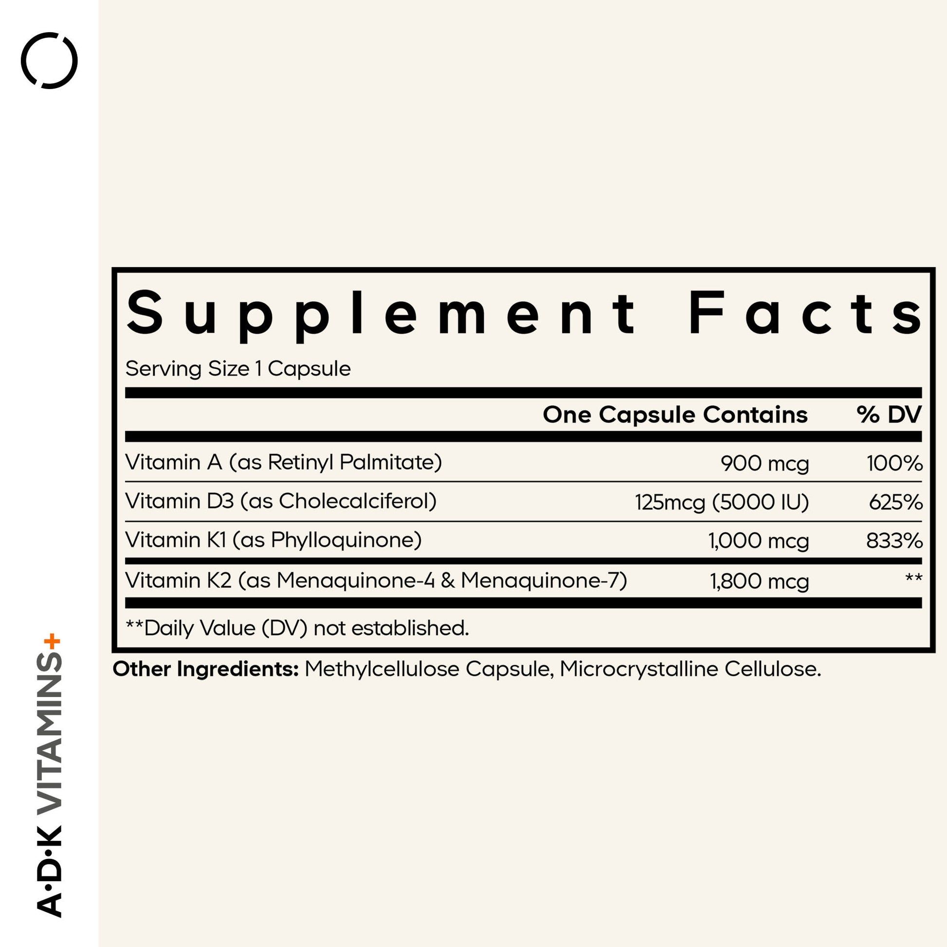 Codeage, A, D, K Vitamins+, 180 Vegetable Capsules UPC 853919008236 | Hilife Vitamins