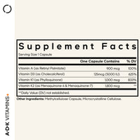 Codeage, A, D, K Vitamins+, 180 Vegetable Capsules UPC 853919008236 | Hilife Vitamins