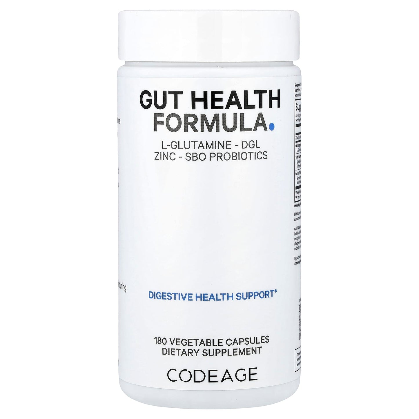Codeage, Gut Health Formula, 180 Vegetable Capsules UPC 853919008250 | HiLife Vitamins