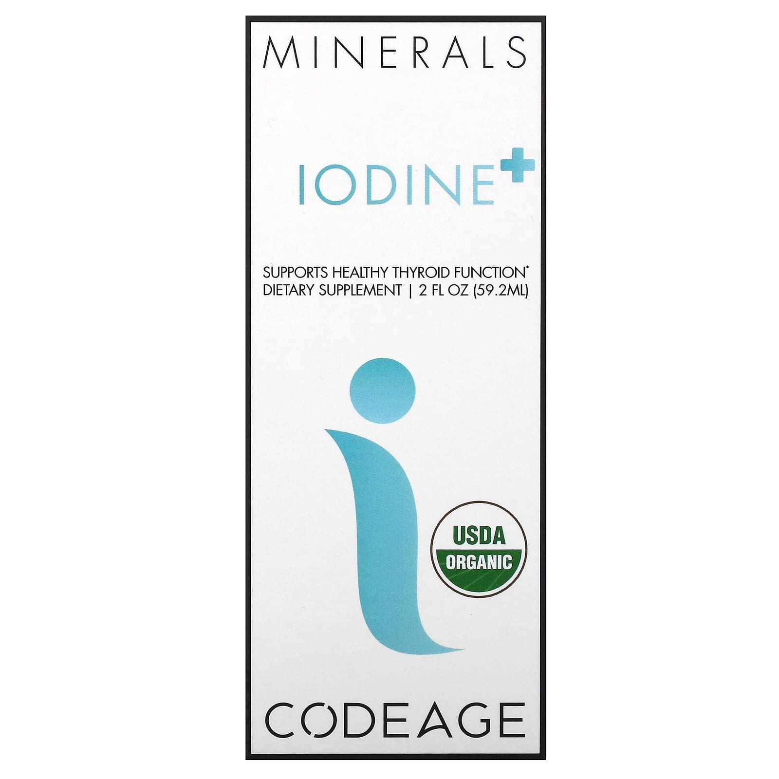 Codeage, Iodine+, 2 fl oz (59.2 ml) UPC 853919008427 | HiLife Vitamins