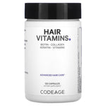 Codeage, Hair Vitamins, 120 capsules UPC 853919008496 | HiLife Vitamins