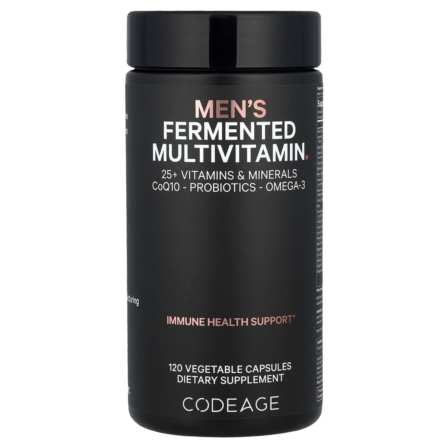 Codeage, Men's Fermented Multivitamin, 120 Vegetable Capsules UPC 853919008519 | HiLife Vitamins