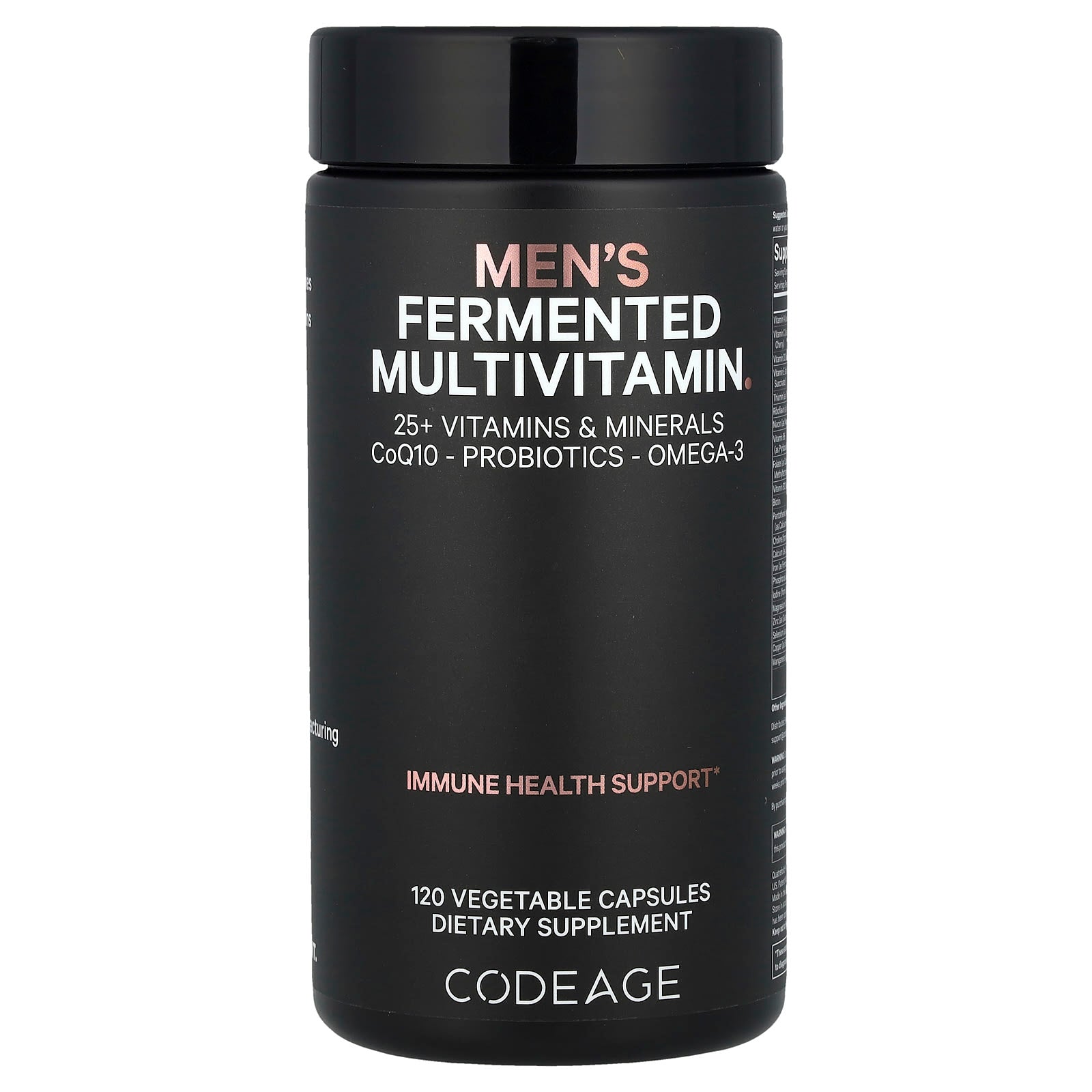Codeage, Men's Fermented Multivitamin, 120 Vegetable Capsules UPC 853919008519 | HiLife Vitamins
