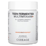 Codeage, Teen Fermented Multivitamin+, 60 capsules UPC 853919008526 | HiLife Vitamins