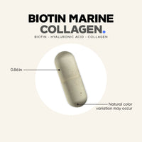 Codeage, Biotin Marine Collagen+, 120 capsules UPC 853919008571 | Hilife Vitamins