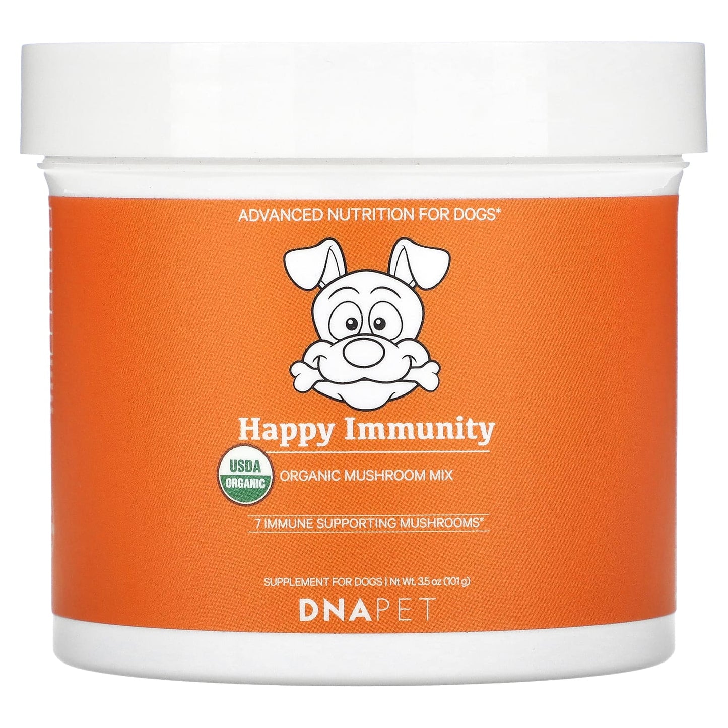 Codeage, DNA Pet, Happy Immunity, USDA Organic Mushroom Mix, For Dogs, 3.5 oz (101 g) UPC 853919008786 | HiLife Vitamins