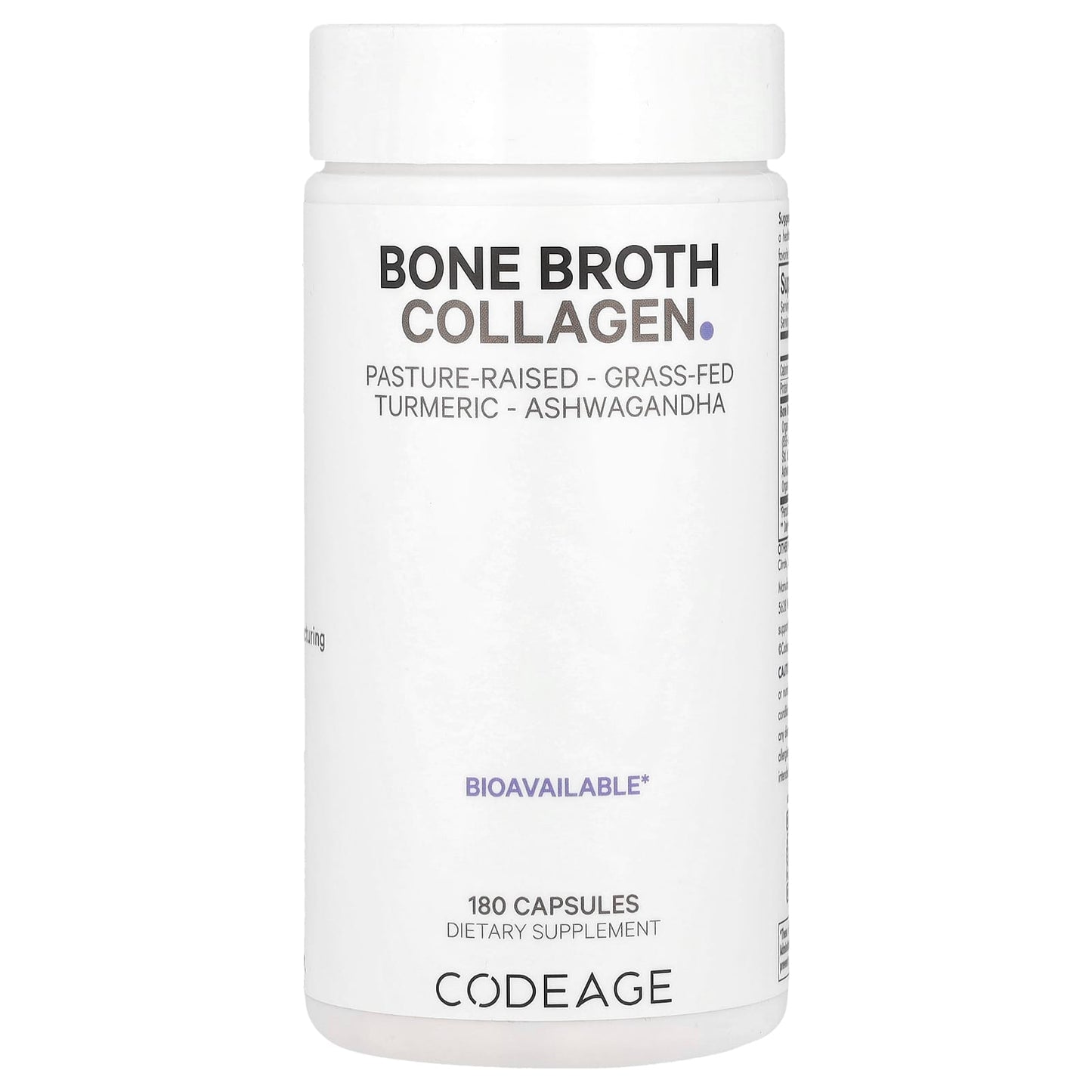 Codeage, Multi Collagen Bone Broth, 180 capsules UPC 860507000473 | HiLife Vitamins