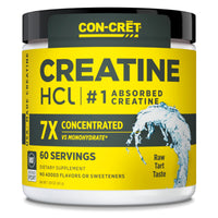 Con-Cret, Creatine HCl Powder, 750mg, Unflavored, 1.59 oz (45 g) UPC 349597001886 | Hilife Vitamins