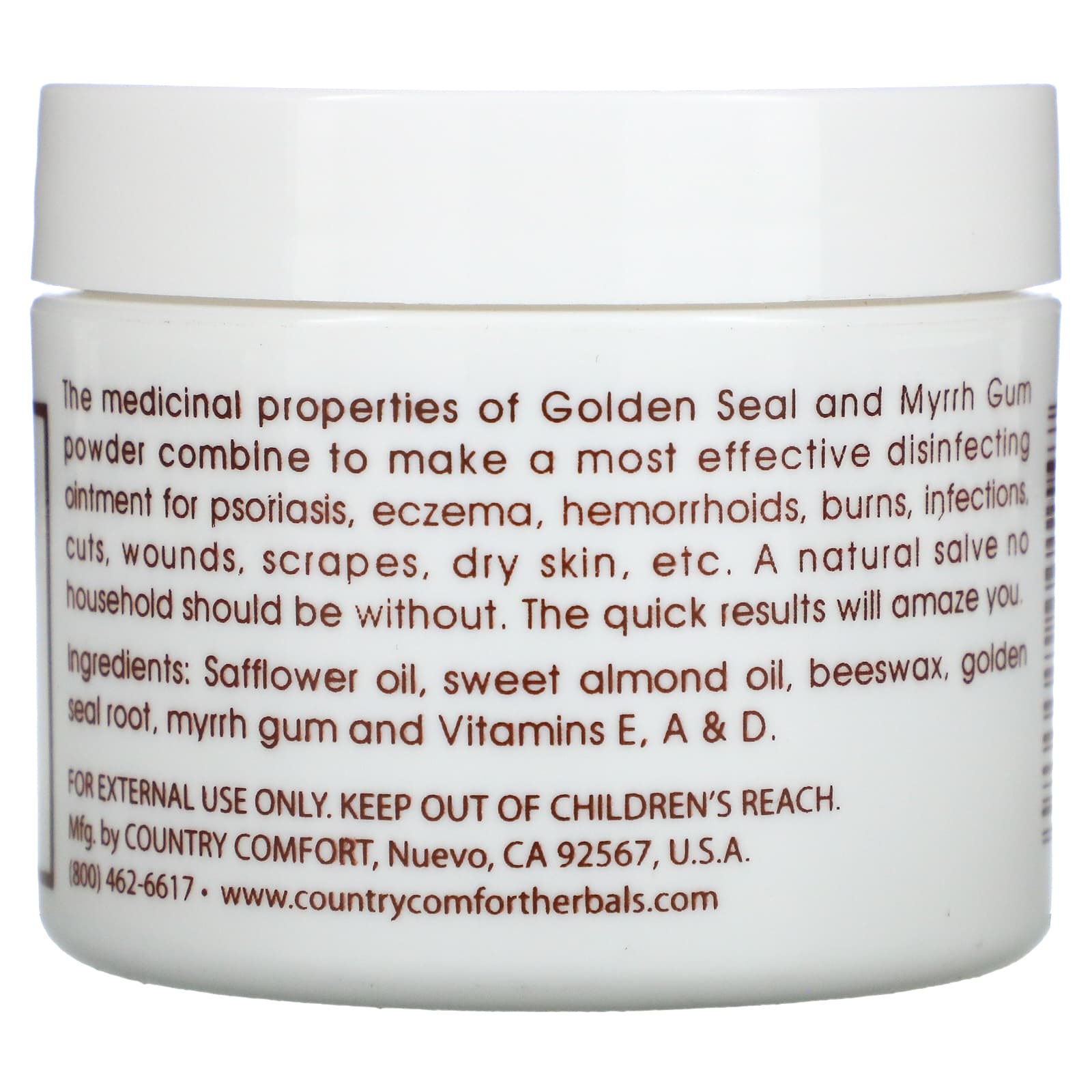 Country Comfort Herbals, Herbal Savvy Goldenseal Myrrh, 2 Oz UPC 029992001147 | Hilife Vitamins