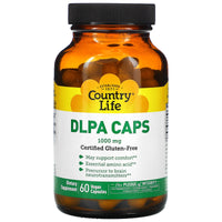Country Life, Dl-Phenylalanine 1000 Mg Caps W/B-6, 60 Capsules UPC 015794013686 | Hilife Vitamins