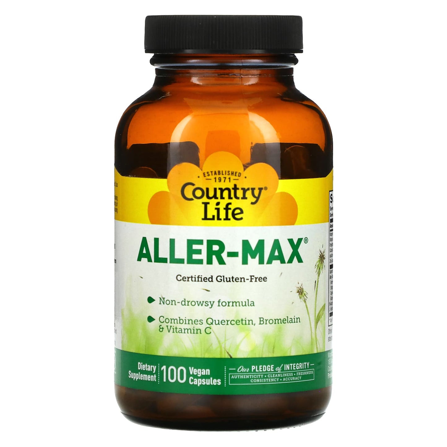 Country Life, Aller-Max®, 100 Vegan Capsules UPC 015794016106 | Hilife Vitamins