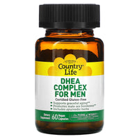 Country Life, DHEA Complex for Men, 60 Vegan Capsules UPC 015794016779 | Hilife Vitamins