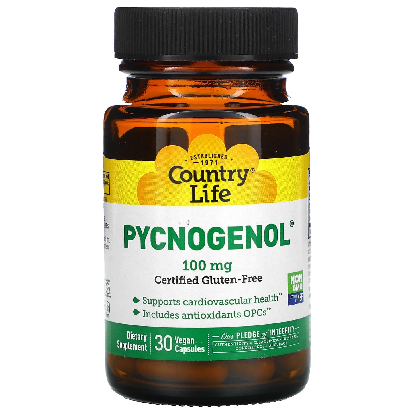 Country Life, Pycnogenol Caps 100 Mg, 30 Capsules UPC 015794016977 | Hilife Vitamins