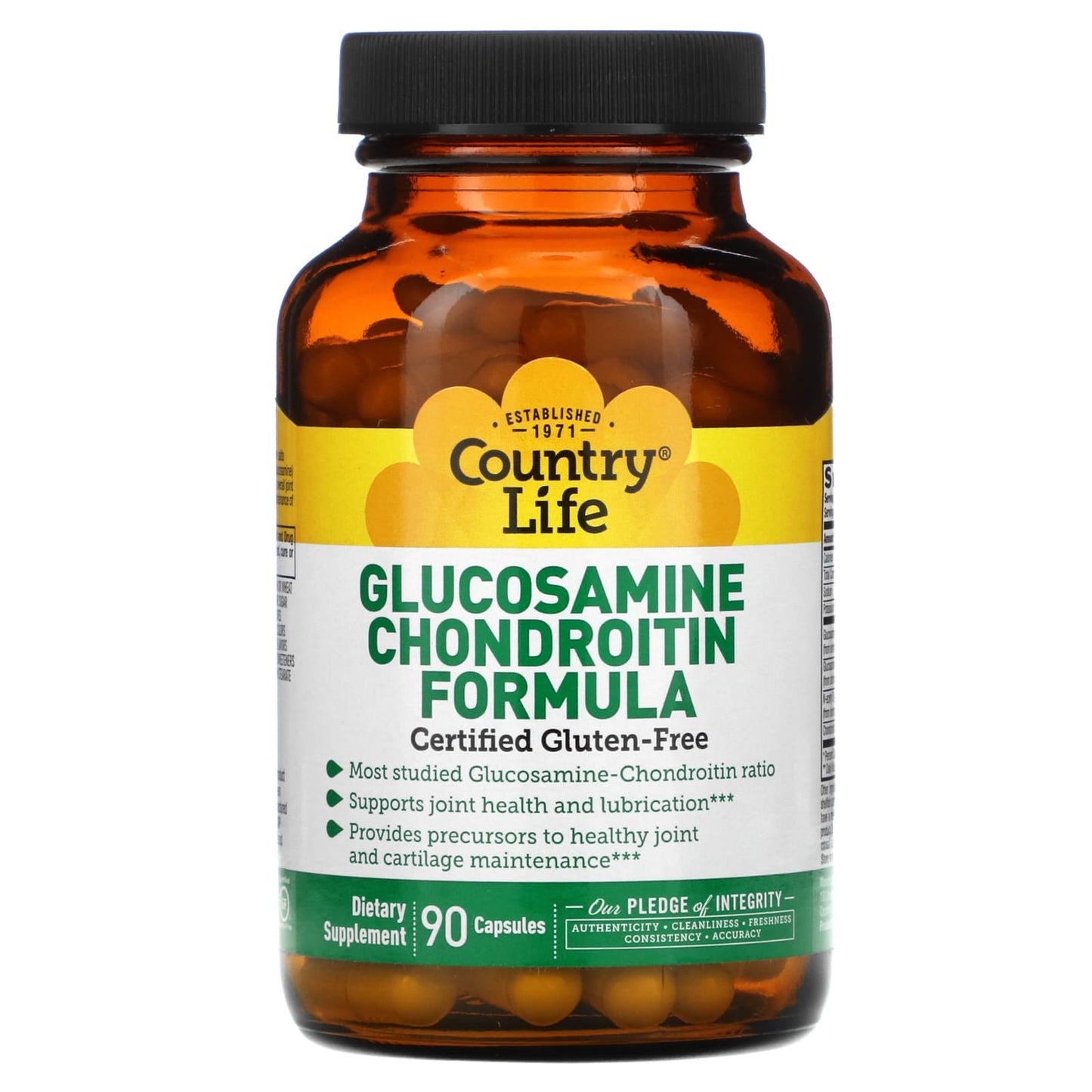 Country Life, Glucosamine Chondroitin Formula, 90 Capsules UPC 015794017073 | Hilife Vitamins