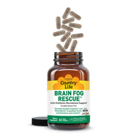 Country Life, Brain Fog Rescue™, 60 Vegan Capsules UPC 015794030218 | Hilife Vitamins