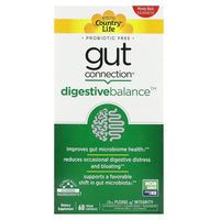 Country Life, Gut Connection, Digestive Balance, 60 Vegan Capsules UPC 015794030263 | Hilife Vitamins