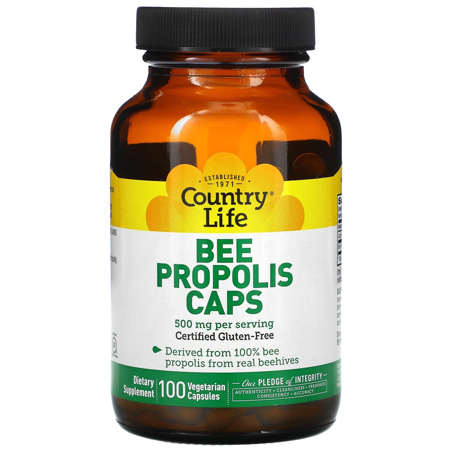 Country Life, Bee Propolis, 100 Capsules UPC 015794031314 | Hilife Vitamins