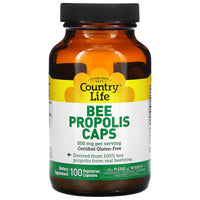 Country Life, Bee Propolis, 100 Capsules UPC 015794031314 | Hilife Vitamins