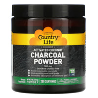 Country Life, Activated Charcoal, 5 Oz Powder UPC 015794034957 | Hilife Vitamins