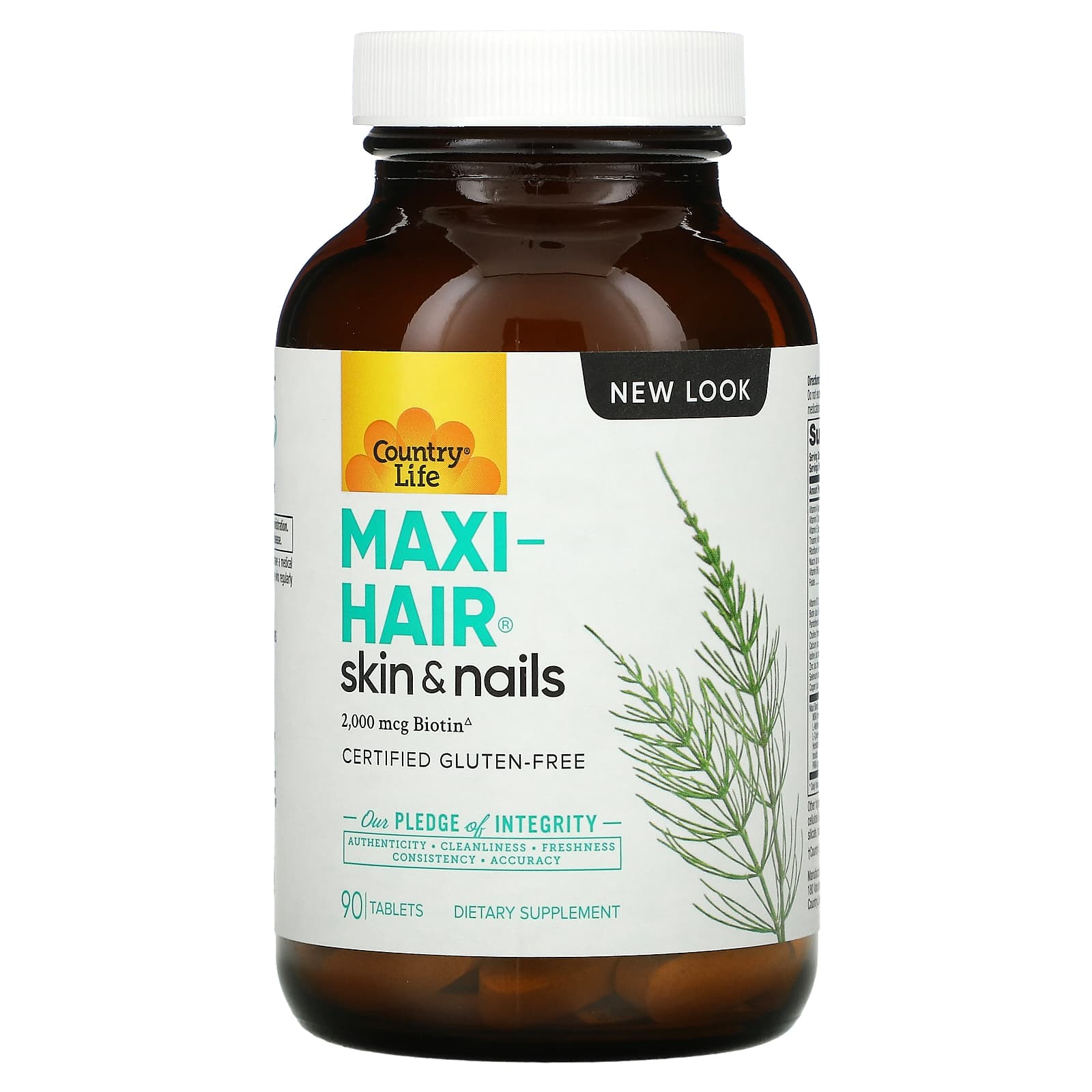 Country Life, Maxi-Hair, 90 Tablets UPC 015794050292 | Hilife Vitamins