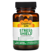 Country Life, Stress Shield, 60 Capsules UPC 015794050346 | Hilife Vitamins