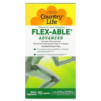 Country Life, Flex Able, 90 Capsules UPC 015794050407 | Hilife Vitamins