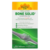 Country Life, Bone Solid, 240 Capsules UPC 015794050445 | Hilife Vitamins