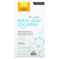 Country Life, Maxi Skin, 90 Tablets UPC 015794050605 | Hilife Vitamins