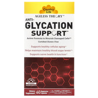 Country Life, Anti-Glycation Support, Ageless Theory, 60 Vegetarian Capsules UPC 015794053019 | Hilife Vitamins
