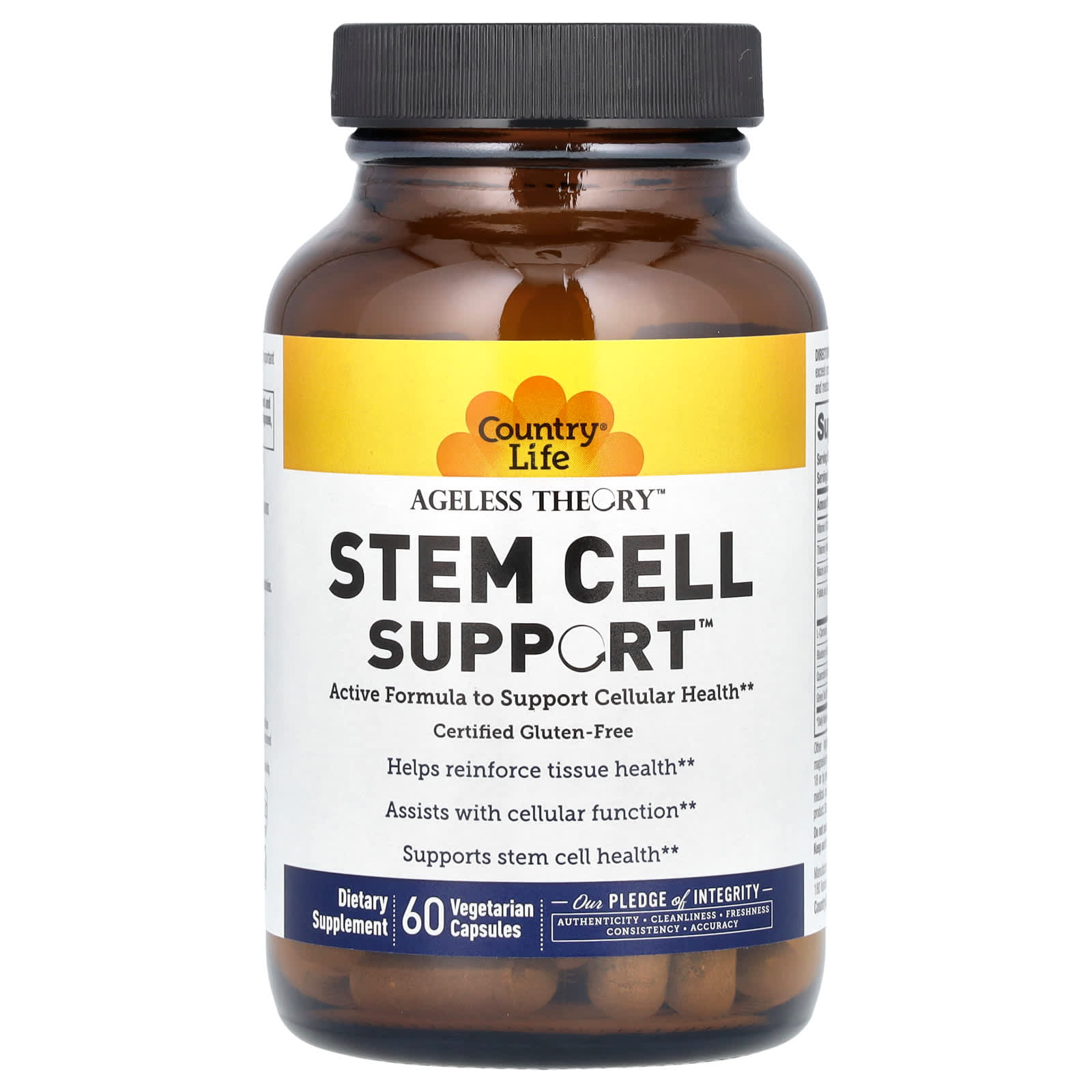 Country Life, Ageless Theory, Stem Cell Support, 60 Vegetarian Capsules UPC 015794053026 | Hilife Vitamins