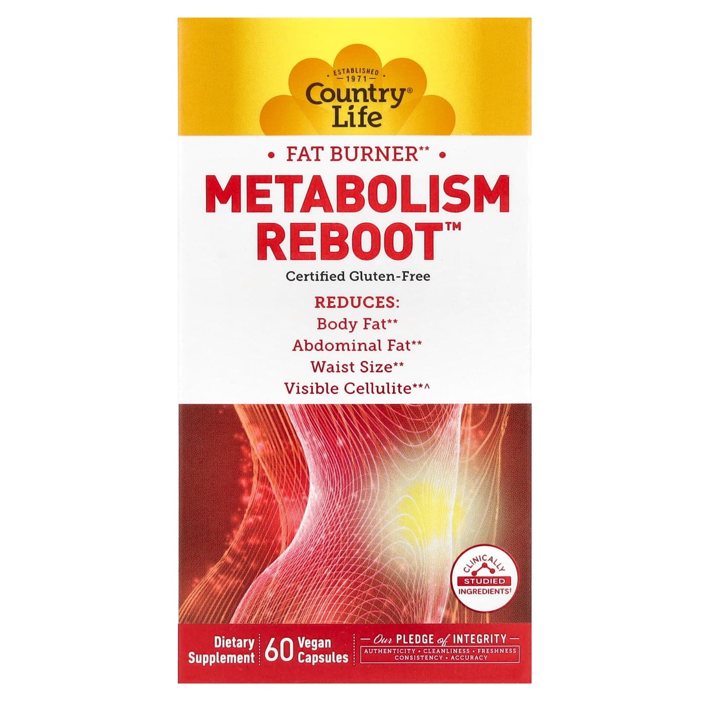 Country Life, Metabolism Reboot, 60 Vegan Capsules UPC 015794060000 | Hilife Vitamins