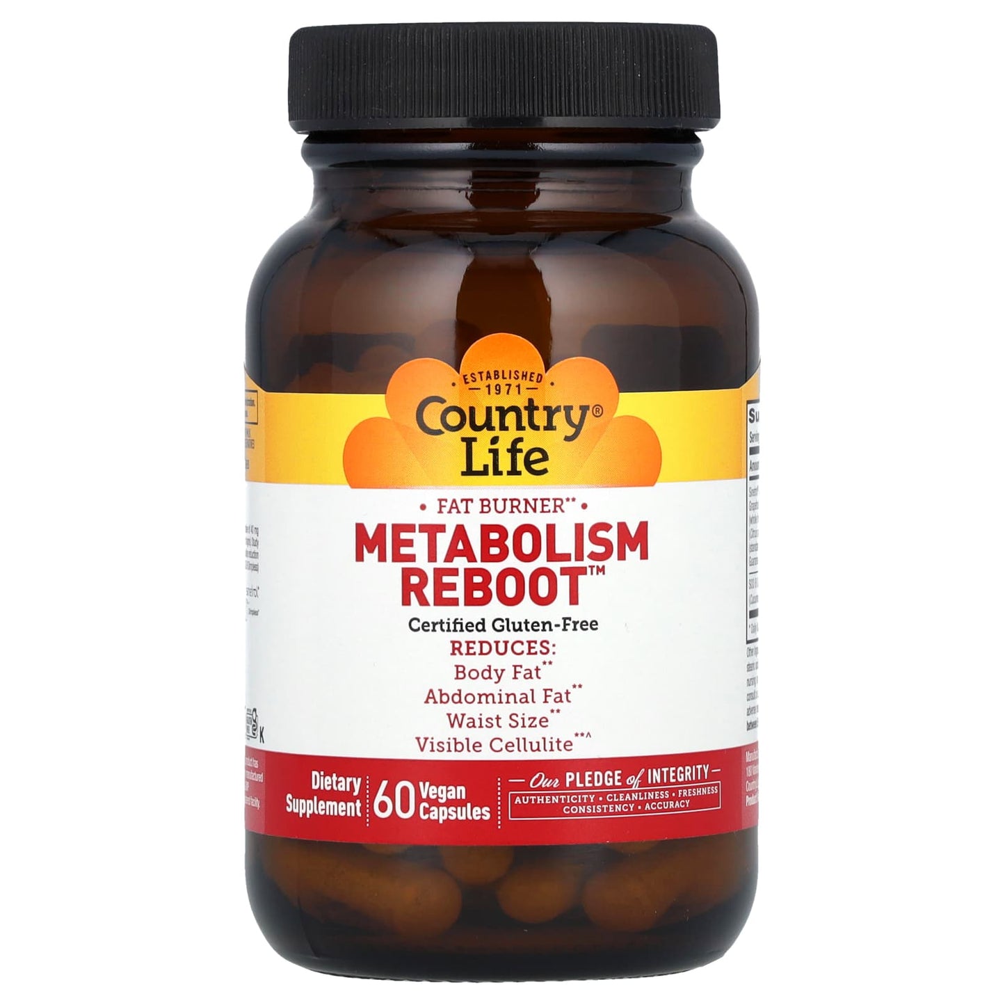 Country Life, Metabolism Reboot, 60 Vegan Capsules UPC 015794060000 | Hilife Vitamins