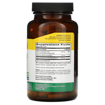 Country Life, Buffered Vitamin C, 500 mg, 250 Tablets UPC 015794070542 | Hilife Vitamins