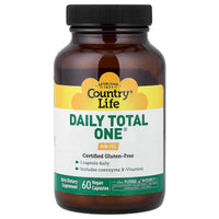 Country Life, Daily Total One®, Iron-Free, 60 Vegan Capsules UPC 015794081616 | Hilife Vitamins