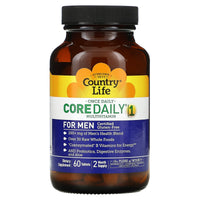 Country Life, Core Daily 1, Multivitamin, For Men, 60 Tablets UPC 015794081906 | Hilife Vitamins