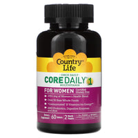 Country Life, Core Daily-1 Multivitamin for Women, 60 Tablets UPC 015794081920 | Hilife Vitamins