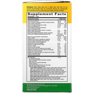 Country Life, Core Daily 1, Multivitamin For Men 50 Plus, 60 Tablets UPC 015794081944 | Hilife Vitamins